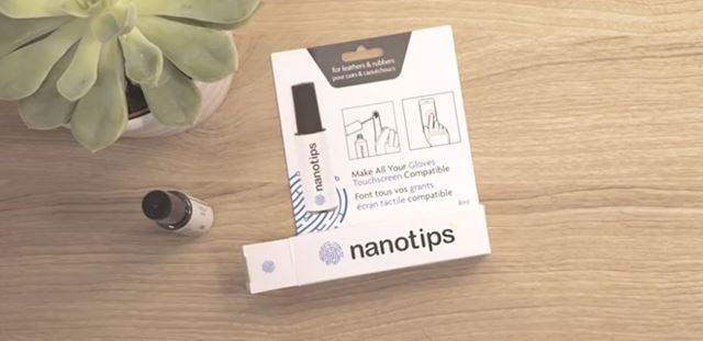 nanotips お気に入り手袋に塗るだけでスマホ対応操作可能になるリキッドトップ画像