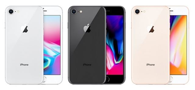 iPhone8本体カラー3色